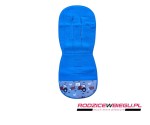 Wkładka do spacerówki Simple Wool - MEDIUM MERRY + sky blue - traktory