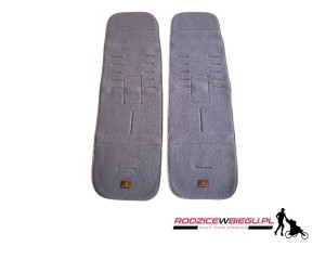 Zestaw dwóch wkładek do przyczepki rowerowej  Thule Chariot 2 (Sport 2 Double, Cross 2 Double) - wkładka Simple Wool  - Grey 