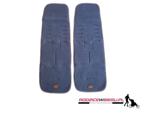 Zestaw dwóch wkładek do przyczepki rowerowej Thule Chariot 2 (Sport 2 Double, Cross 2 Double) - wkładka Simple Wool -  Dark Slate 