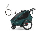 Przyczepka rowerowa Qeridoo Kidgoo 2 Pacific Blue + blokada antykradzieżowa Qeridoo