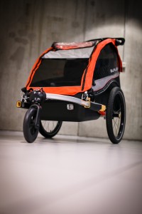 Burley CUB X ATOMIC RED podwójna przyczepka rowerowa