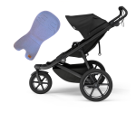 THULE Urban Glide 3 Black wózek biegowy + wkładka z wełny merino  Simple  Wool