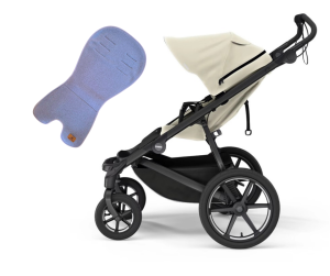 Thule Urban Glide 4-wheel Soft Beige wózek terenowy + wkładka merino Simple Wool