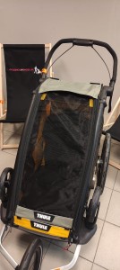 Moskitiera do pojedynczej przyczepki rowerowej Thule Chariot Lite 1 Agave - kolorystyka obowiązująca do 2024 roku 