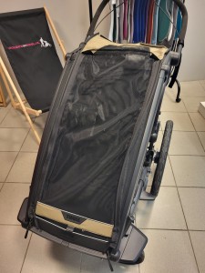 Moskitiera do pojedynczej przyczepki rowerowej Thule Chariot Cross 2 Single G3 Faded Khaki - kolorystyka obowiązująca od 2024 roku