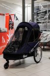 WIKE Large Granatowa 3w1 podwójna przyczepka dla osób z niepełnosprawnością